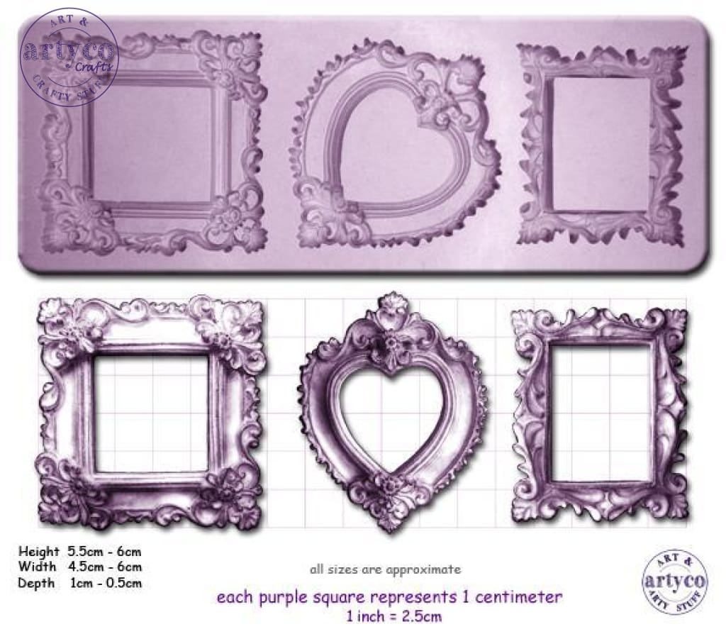 Frames Ornate Single Silicone Mold