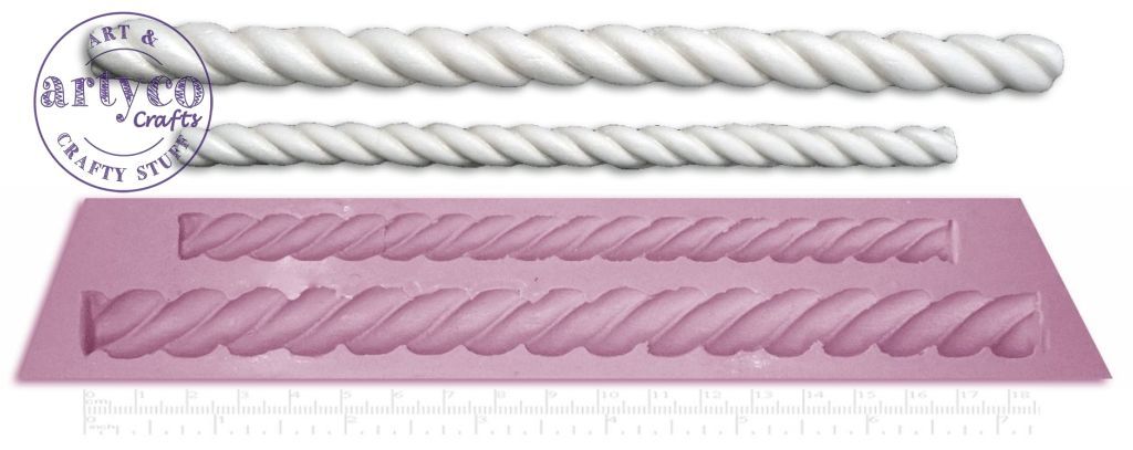 Rope Border Single Silicone Mold