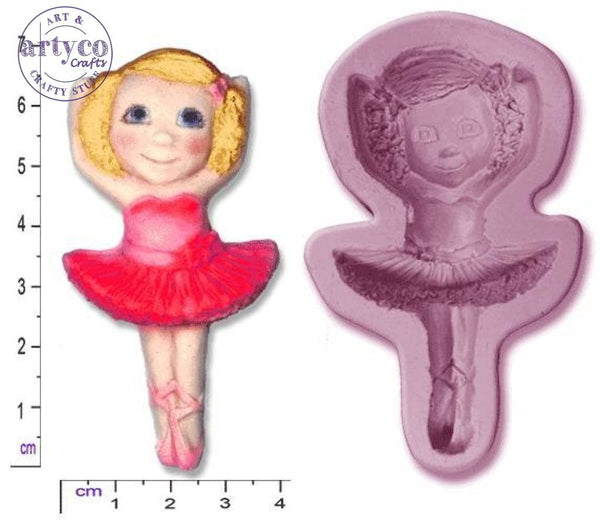 Ballerina / Ballet Dancer Small Silicone Mold