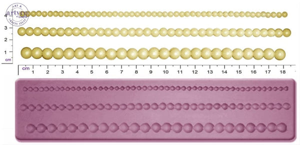 Bead / Pearl Border Silicone Mold