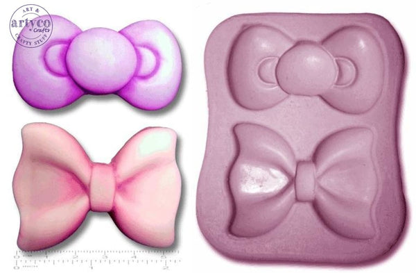 Bows X 2 Silicone Mold