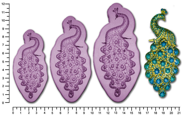 BROOCH Peacock Small, Medium, Large or Multi Pack from £8