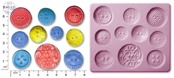 Buttons #1 Silicone Mold