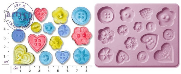 Buttons #2 Silicone Mold