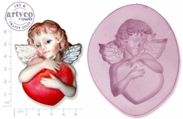Cherub & Heart Silicone Mold