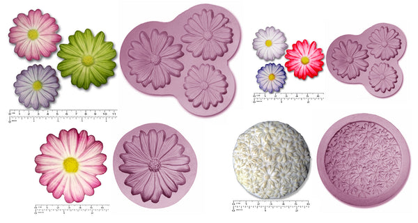 DAISIES x 3 Small, Large, Extra Large & Cupcake Topper from £7.50