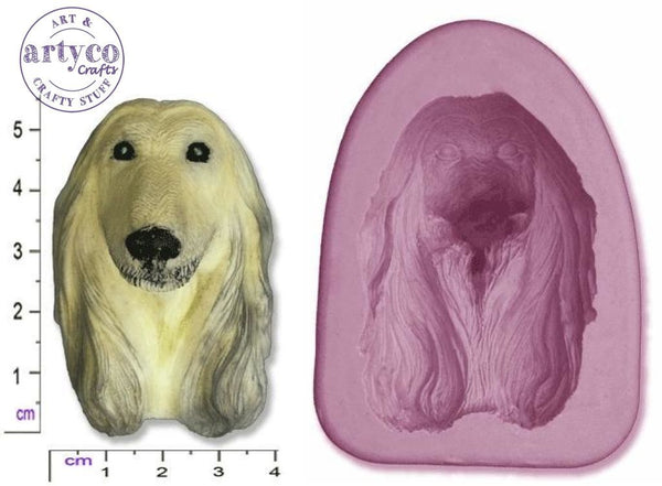 Dog Head Afghan Silicone Mold