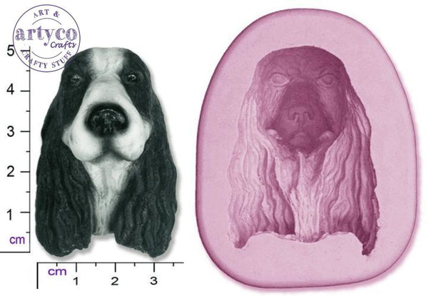 Dog Head Springer Spaniel Silicone Mold