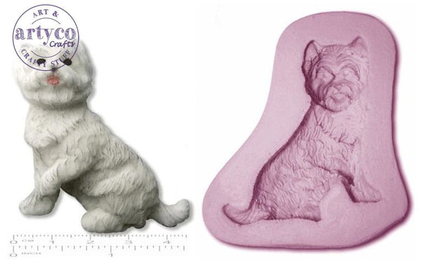 Dog Westie Silicone Mold