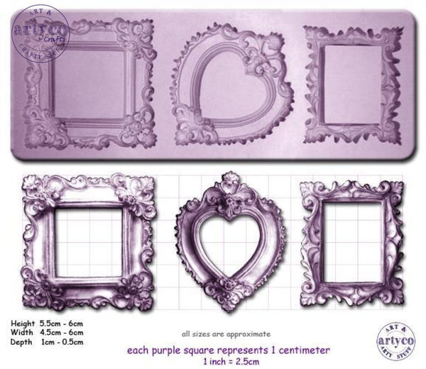 Frames Ornate Single Silicone Mold