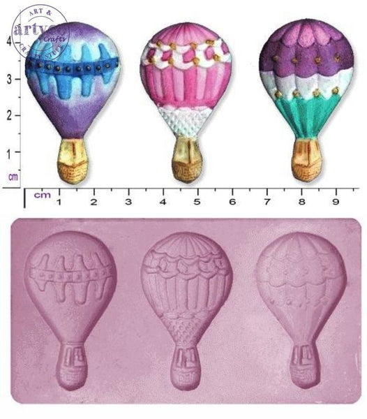 Hot Air Balloons Medium Silicone Mold