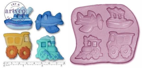 Nursery Vehicles Silicone Mold