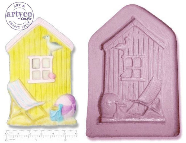Seaside Beach Hut; Large Silicone Mold
