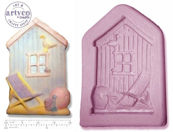 Seaside Beach Hut Small Silicone Mold