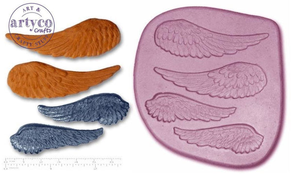 Steam Punk Angel Wings: Small / Single Silicone Mold